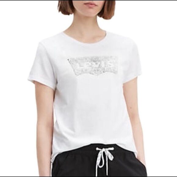 2 for 20 Levis White Top XS - Picture 1 of 6